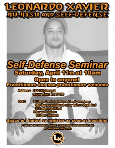 self defense seminar april 2015