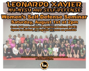 Women Self Defense Seminar Aug 2015 color