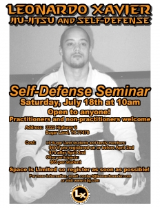 self defense seminar July 2015