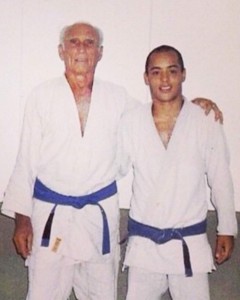 Leonardo Xavier with Master Helio Gracie