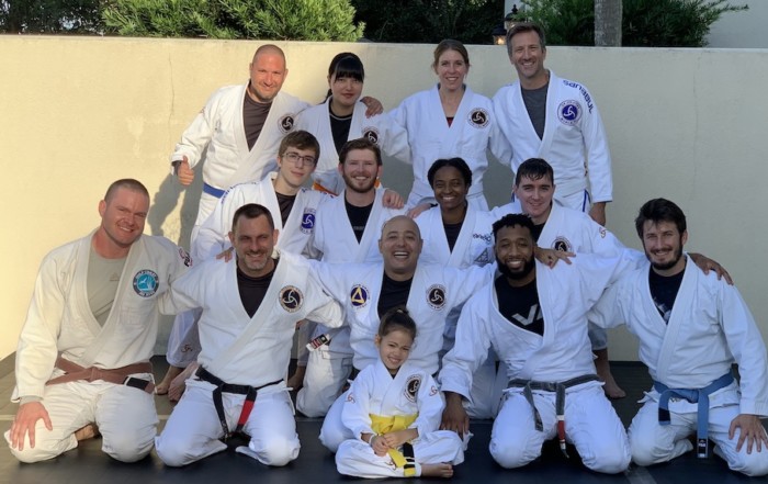 Photo of attendees at 2021 Florida LX Jiu Jitsu BeachSeminar